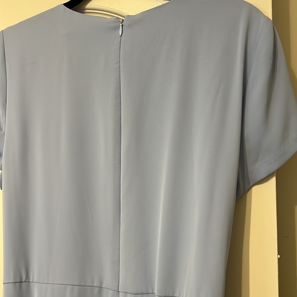 NWT 
LAUREN RALPH LAUREN
 Belted Georgette Dress
10, Pebble Blue - Picture 5 of 7